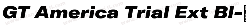 GT America Trial Ext Bl字体转换